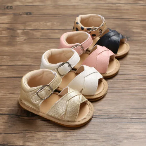 0-1 Year Old Men's And Women's Baby Shoes Non-slip Oxford Sole 0-12 Months Baby Sandals