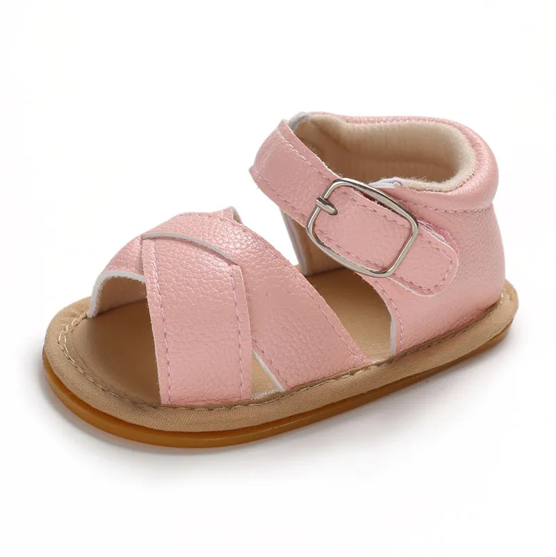 0-1 Year Old Men's And Women's Baby Shoes Non-slip Oxford Sole 0-12 Months Baby Sandals