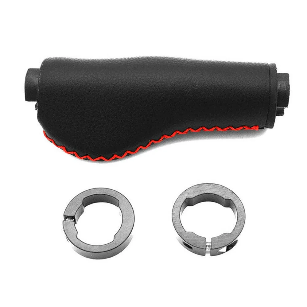 1 Pair of Bike Handlebar Grips Premium PU Double Lock-on MTB Handlebar Cover Anti-slip Cycling Handlebar Grips