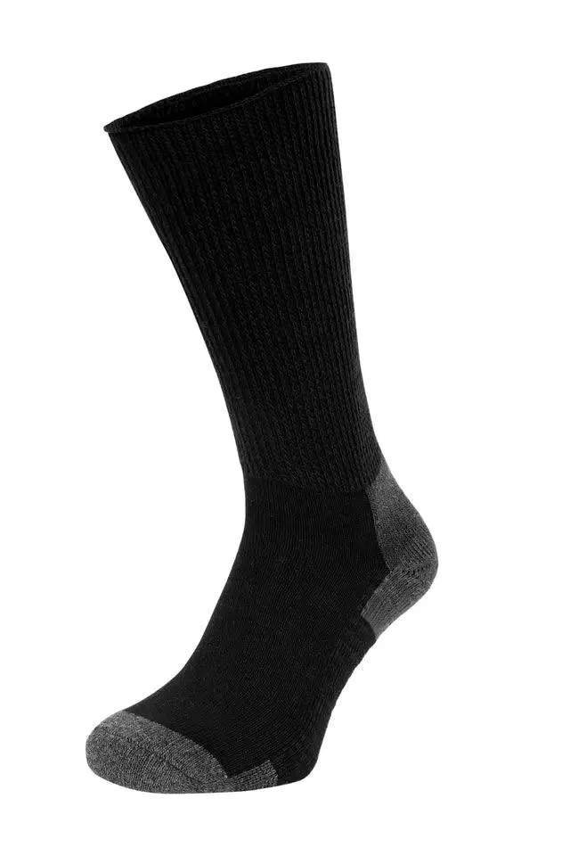 3 Pairs Black Extra Wide Non Elastic Diabetic Socks Soft Grip Sock