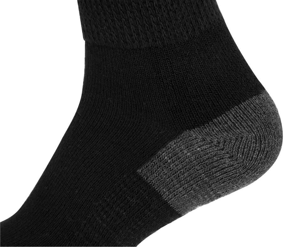 3 Pairs Black Extra Wide Non Elastic Diabetic Socks Soft Grip Sock