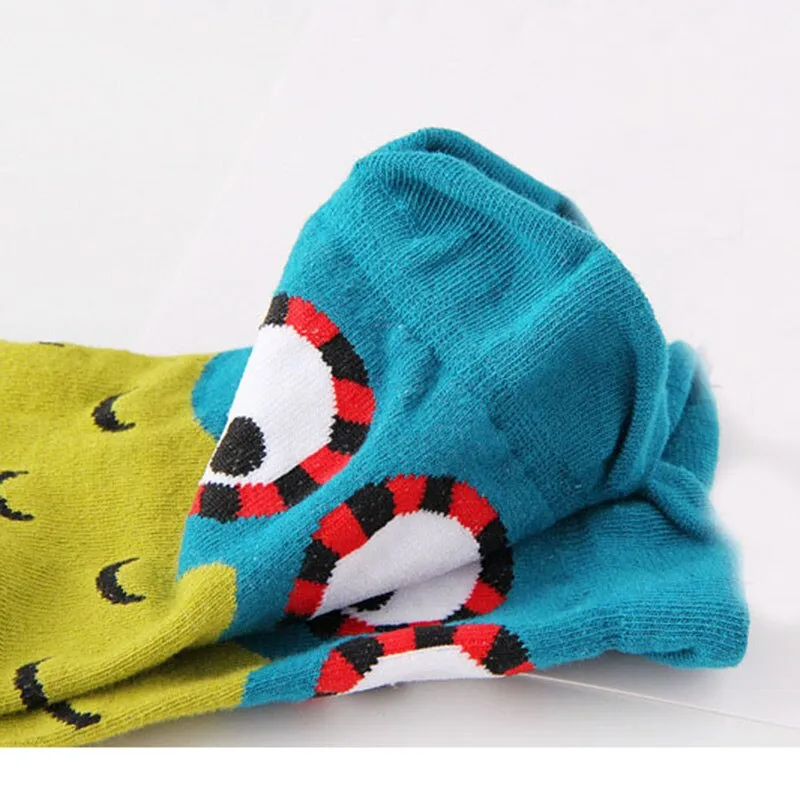 5 Pack 3D Owl Cartoon  Design Cute Socks For Women