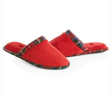 Acorn Womens Cate Spa Scuff Slippers/Scarlet