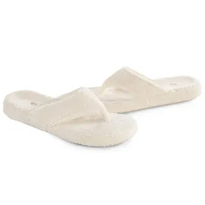 ACORN Women's Spa Thong Slippers - Natural