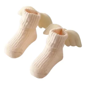 Angel Wings Baby Anti Slip Socks Cream