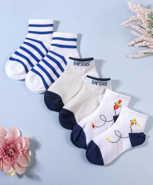 ASSORTED SOCKS PACK OF 3 - MULTI-COLOUR