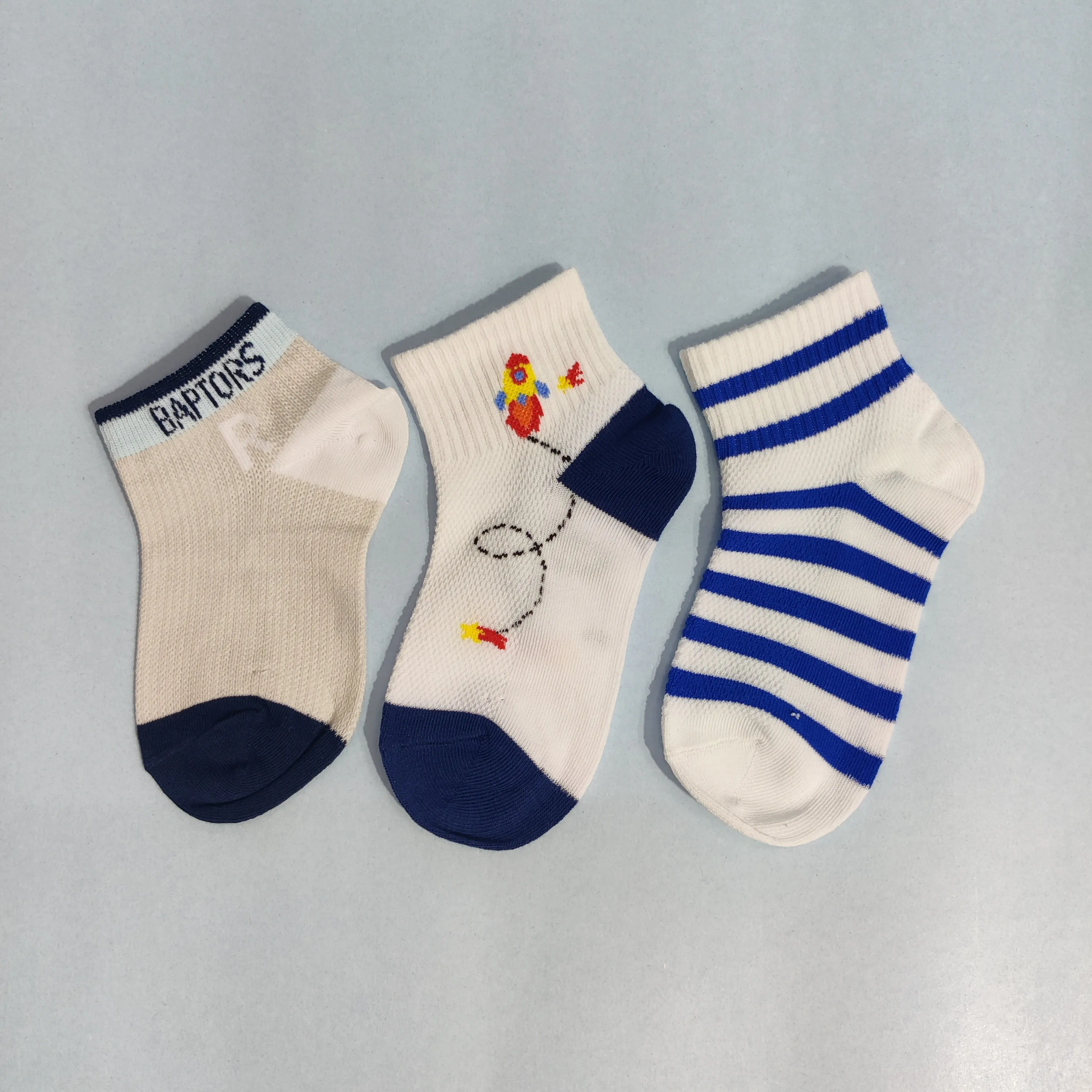 ASSORTED SOCKS PACK OF 3 - MULTI-COLOUR