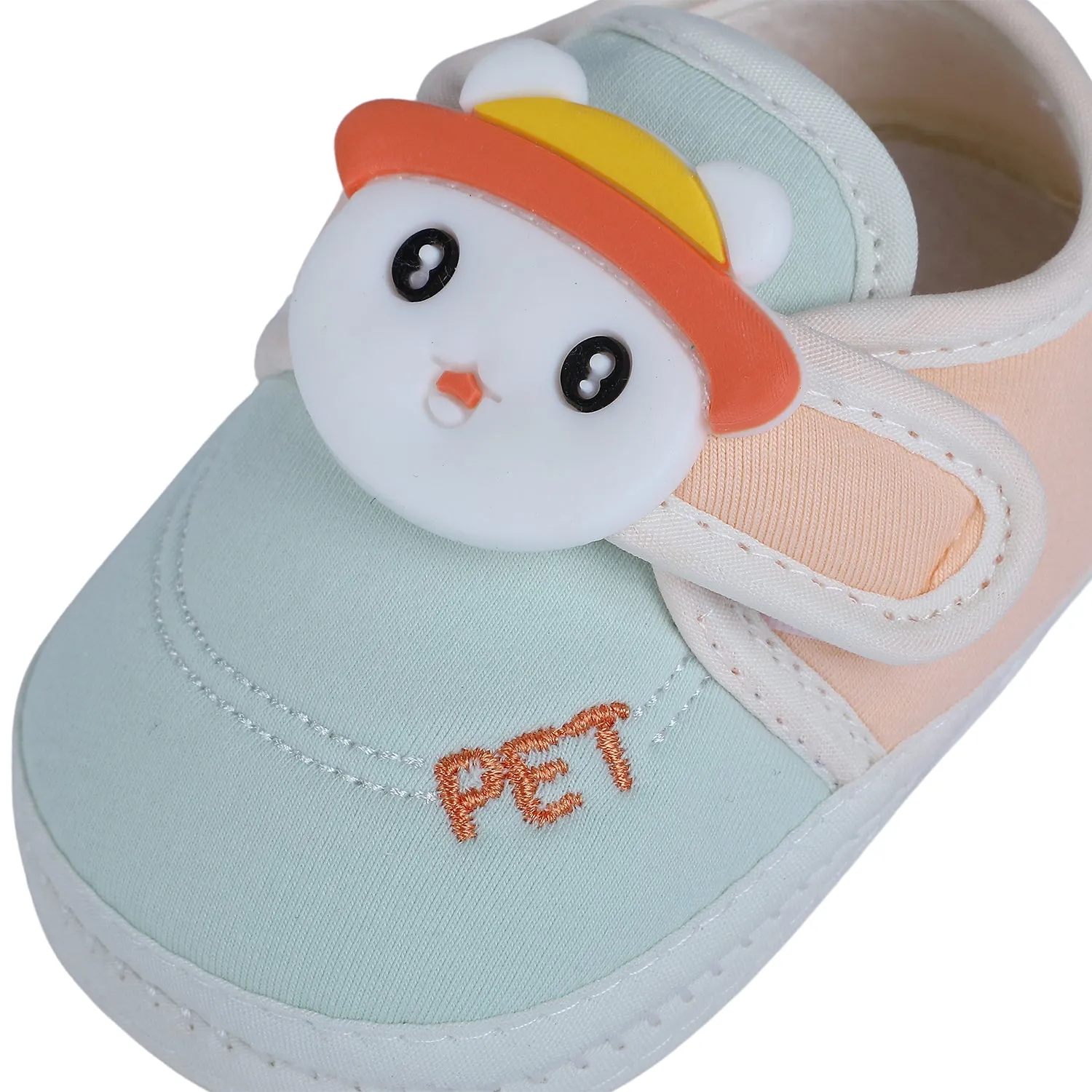 Baby Moo Persian Kitty Soft Sole Anti-Slip Booties - Green