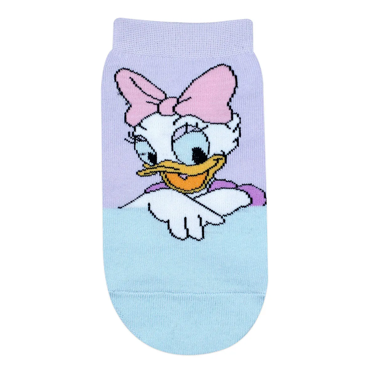 Balenzia x Disney Character Lowcut socks for Women- Donald & Daisy (Pack of 2 Pairs/1U)(Free Size) Blue, Pink