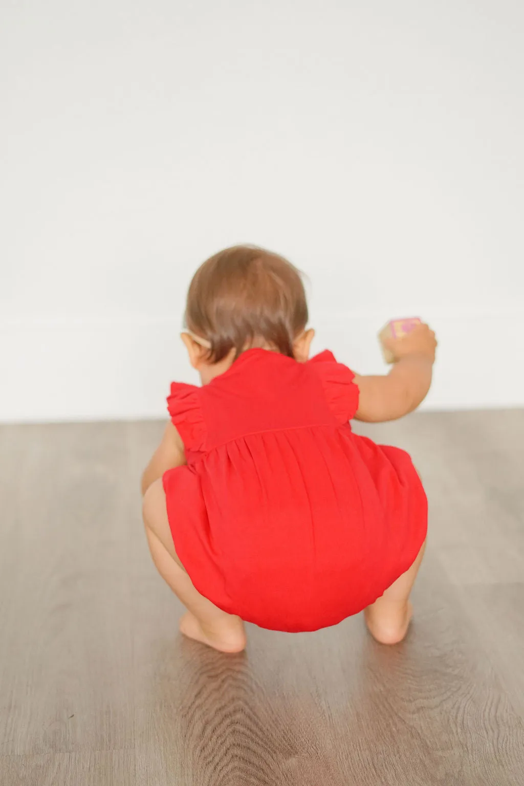 Betsy Romper in Scarlet