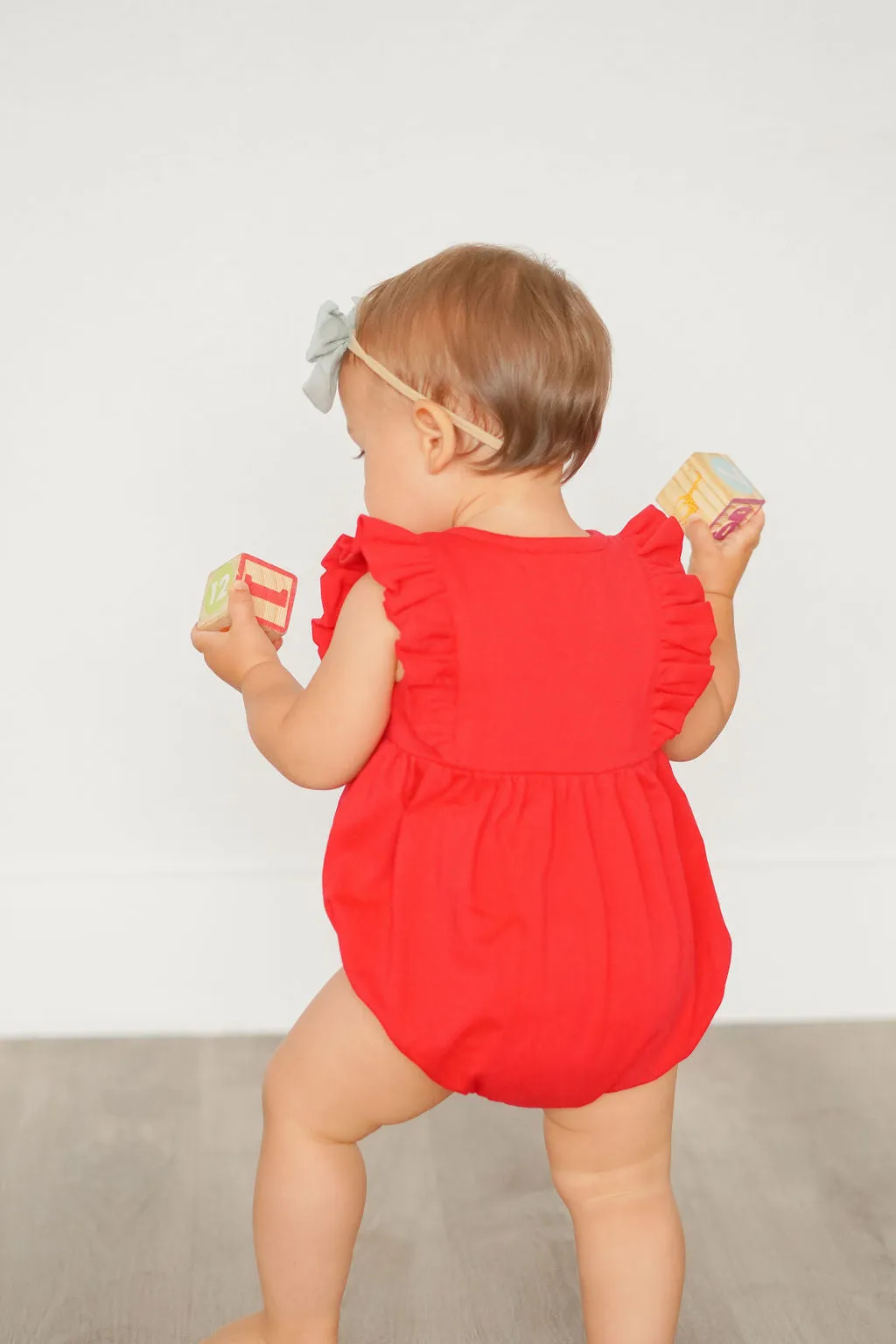 Betsy Romper in Scarlet