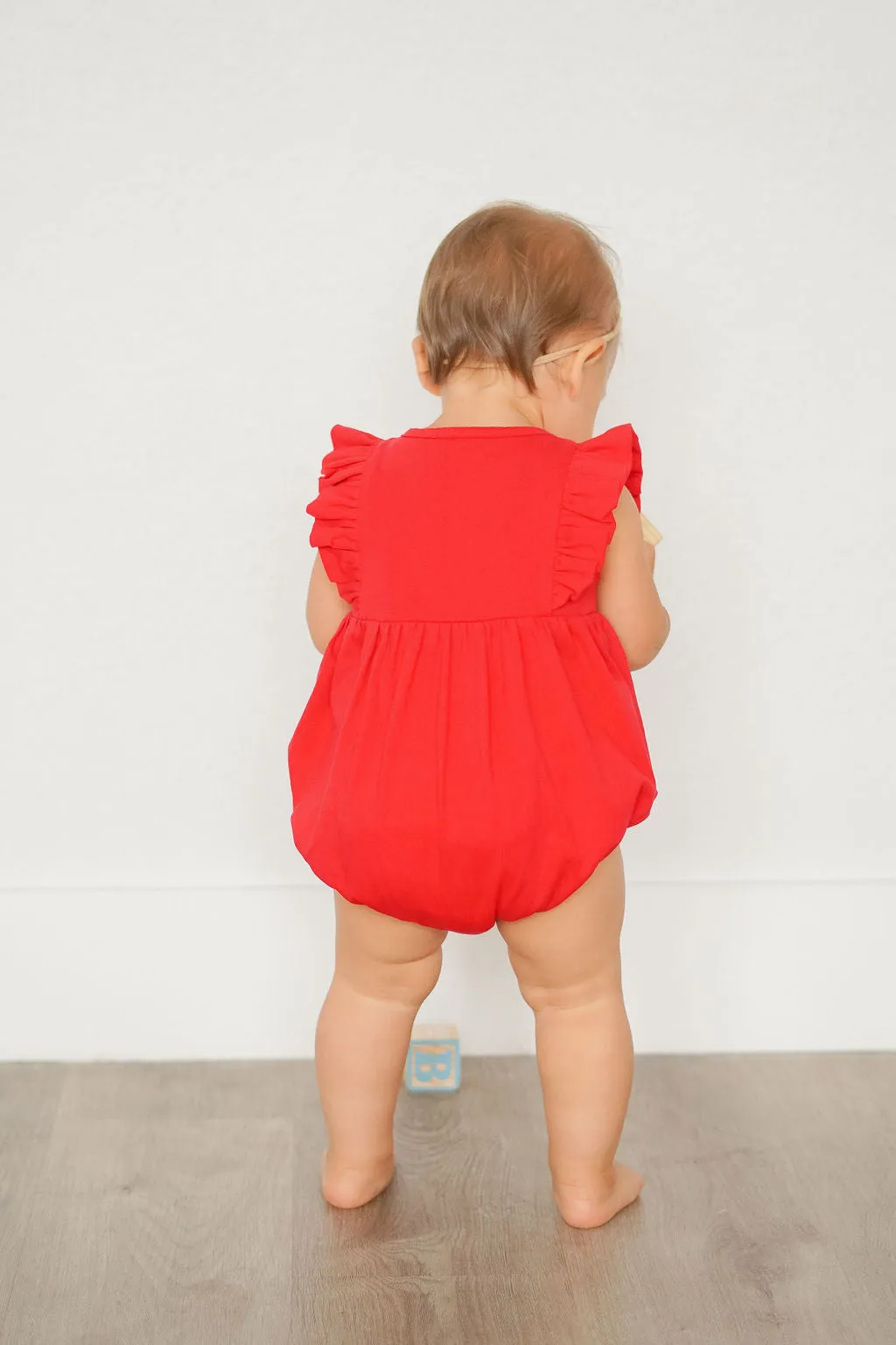 Betsy Romper in Scarlet