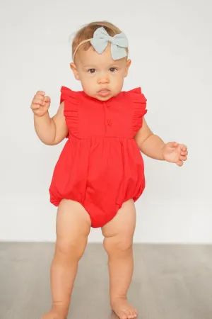 Betsy Romper in Scarlet