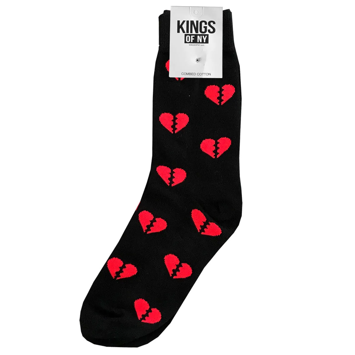 Black Heart Broken Mens Socks