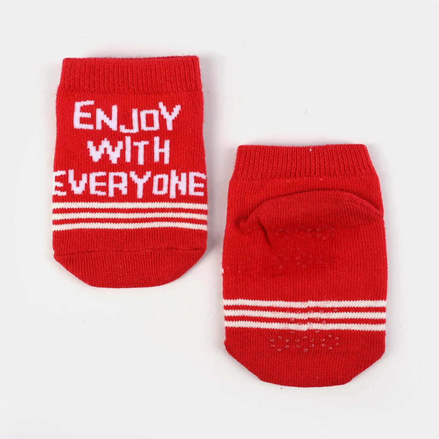 Boy Socks Anti Slip Red | 12M 