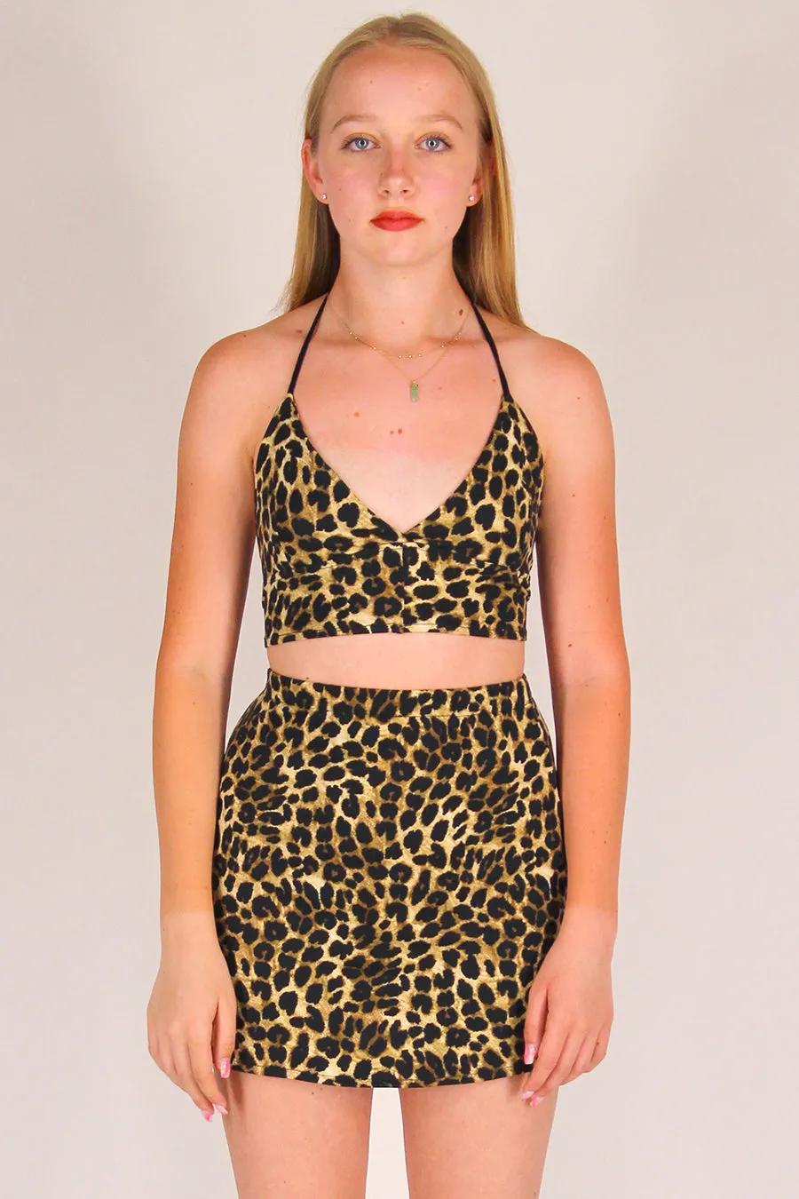 Bralette - Stretchy Leopard Print