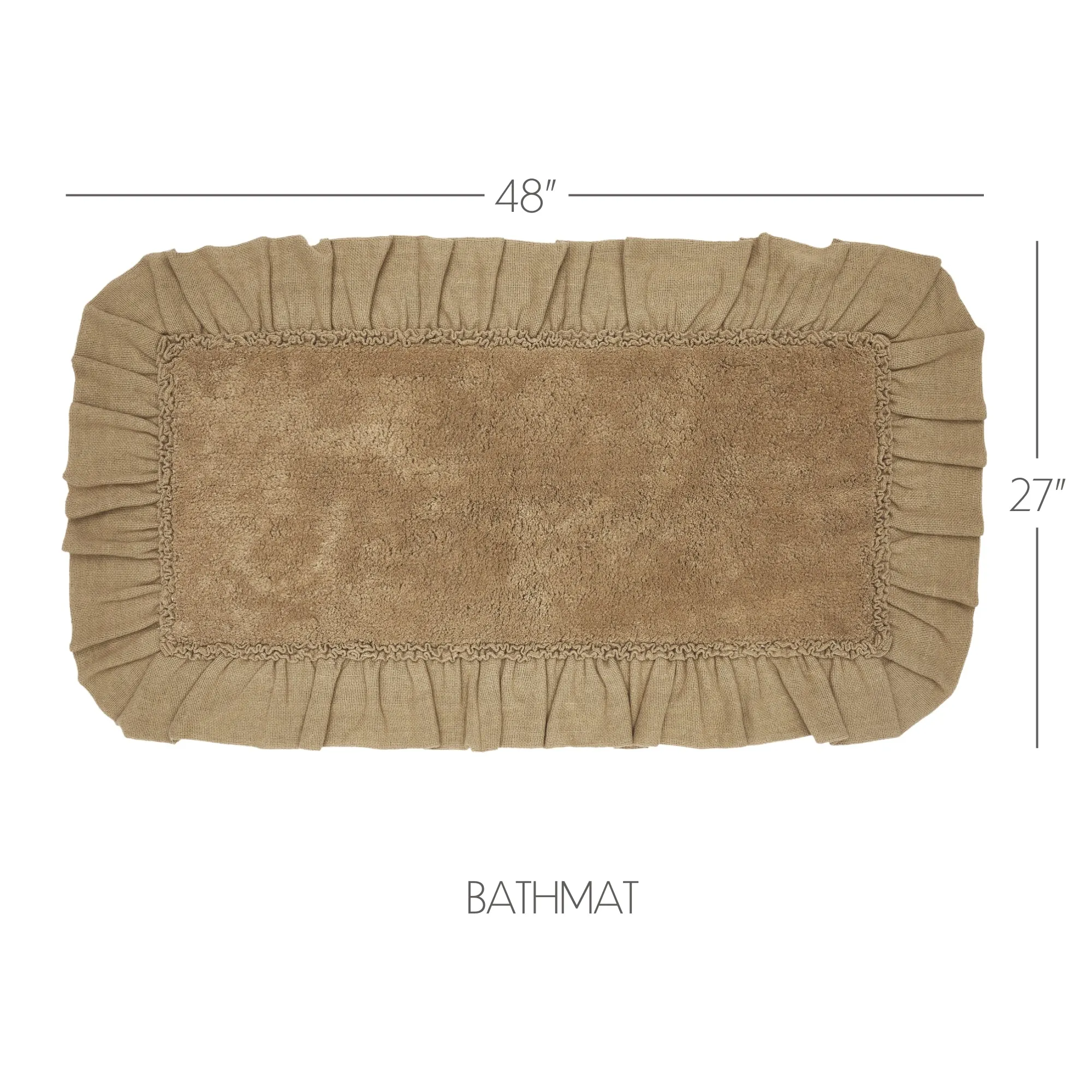 Burlap Bathmat