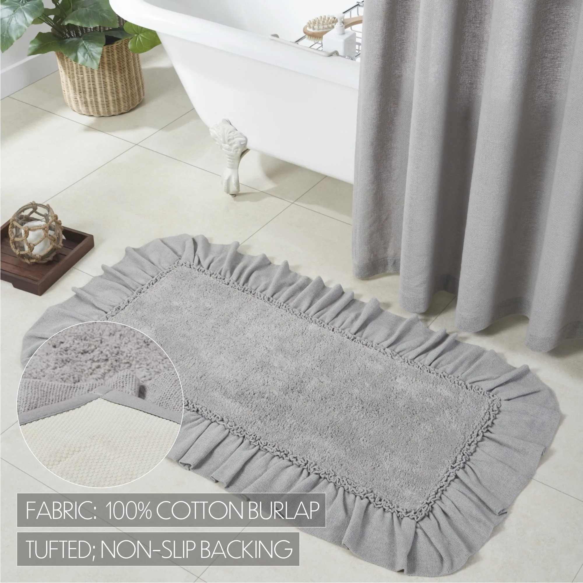 Burlap Bathmat