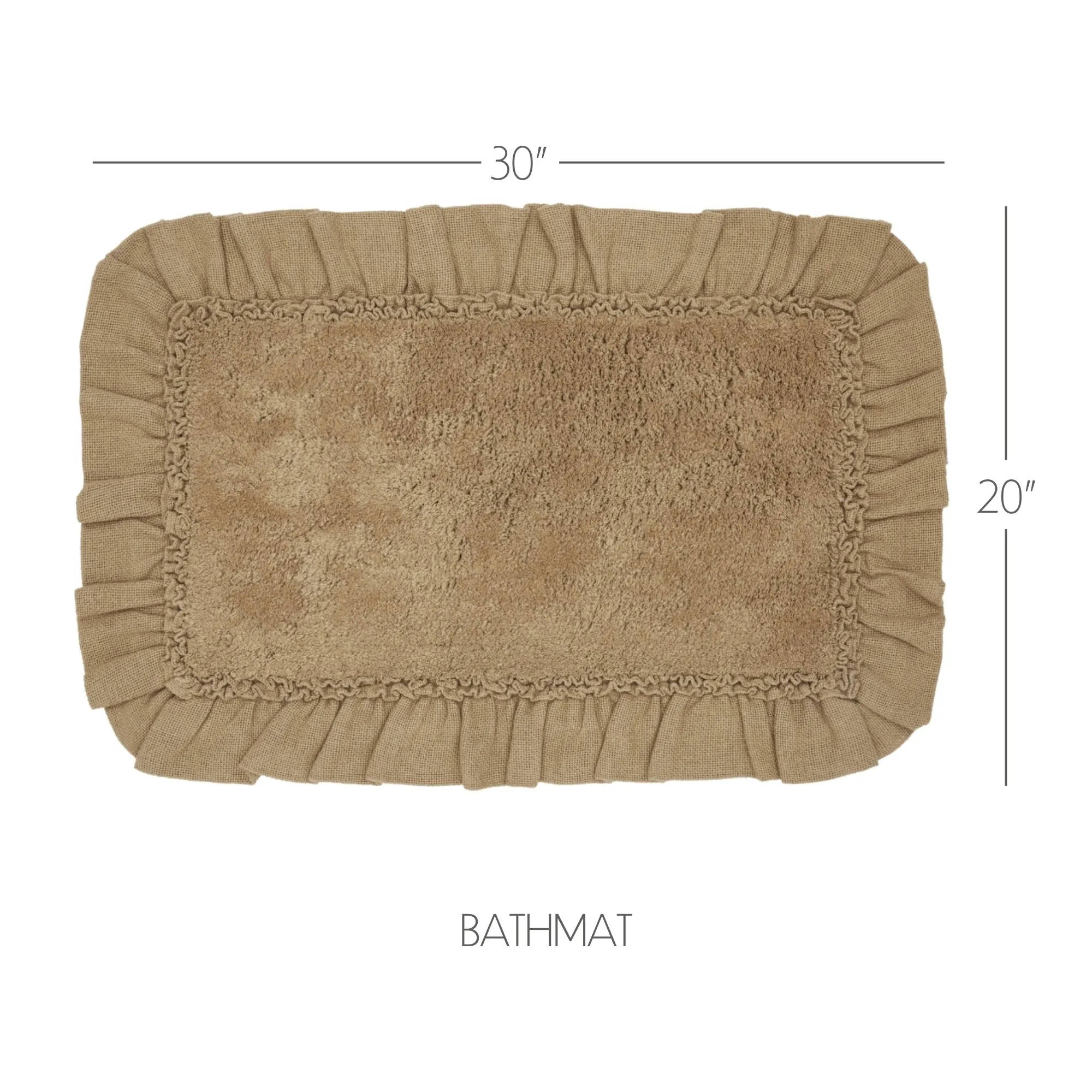 Burlap Bathmat