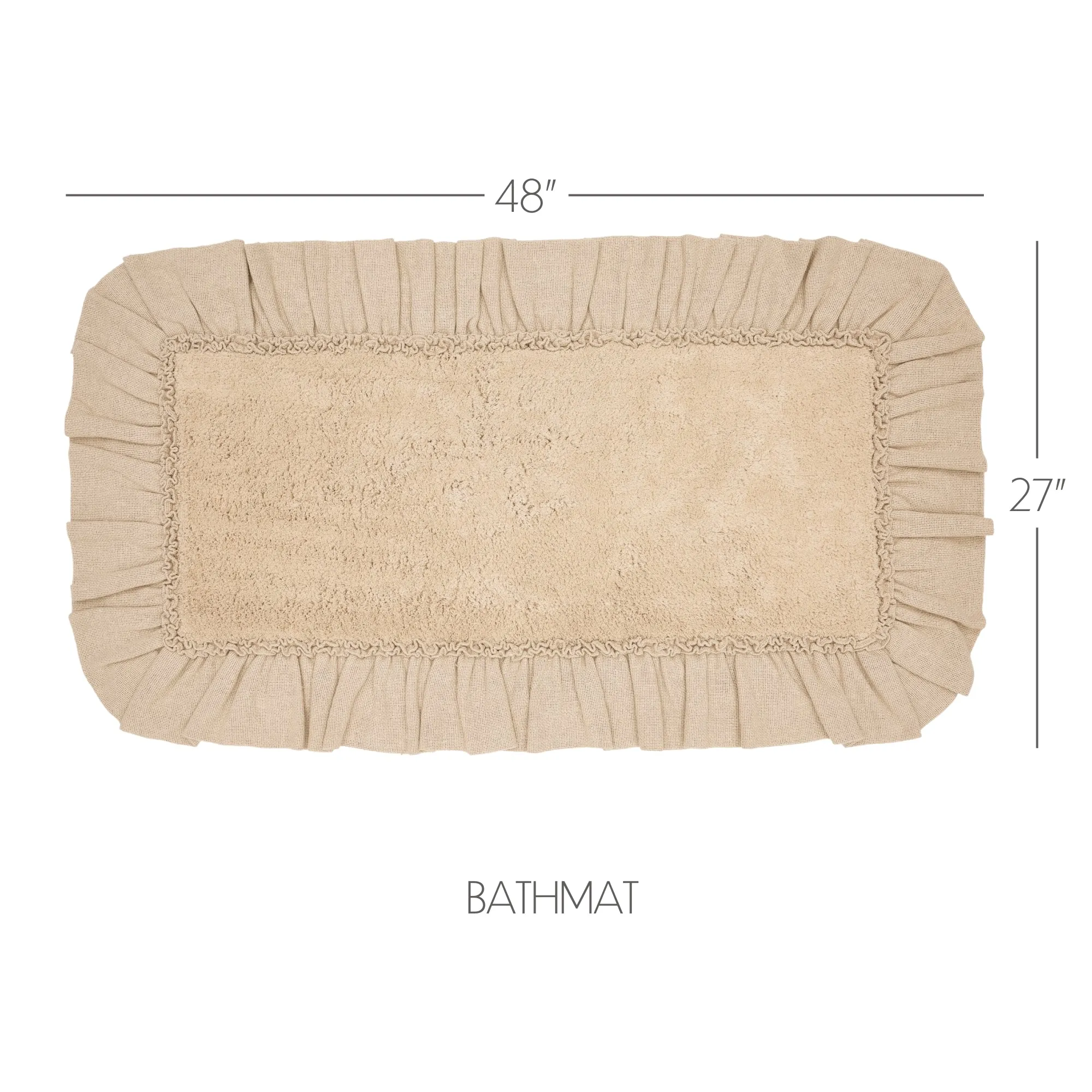 Burlap Bathmat