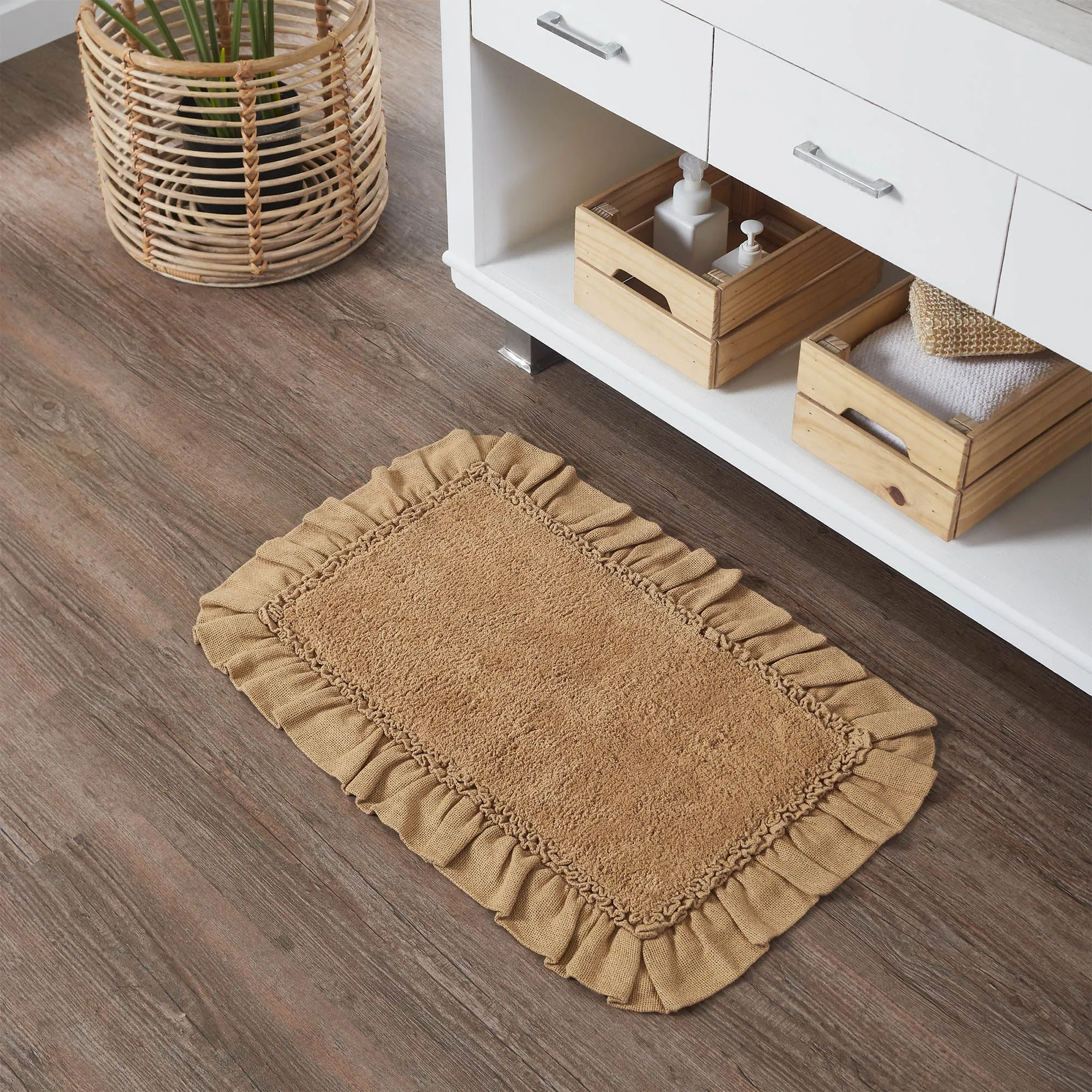 Burlap Bathmat