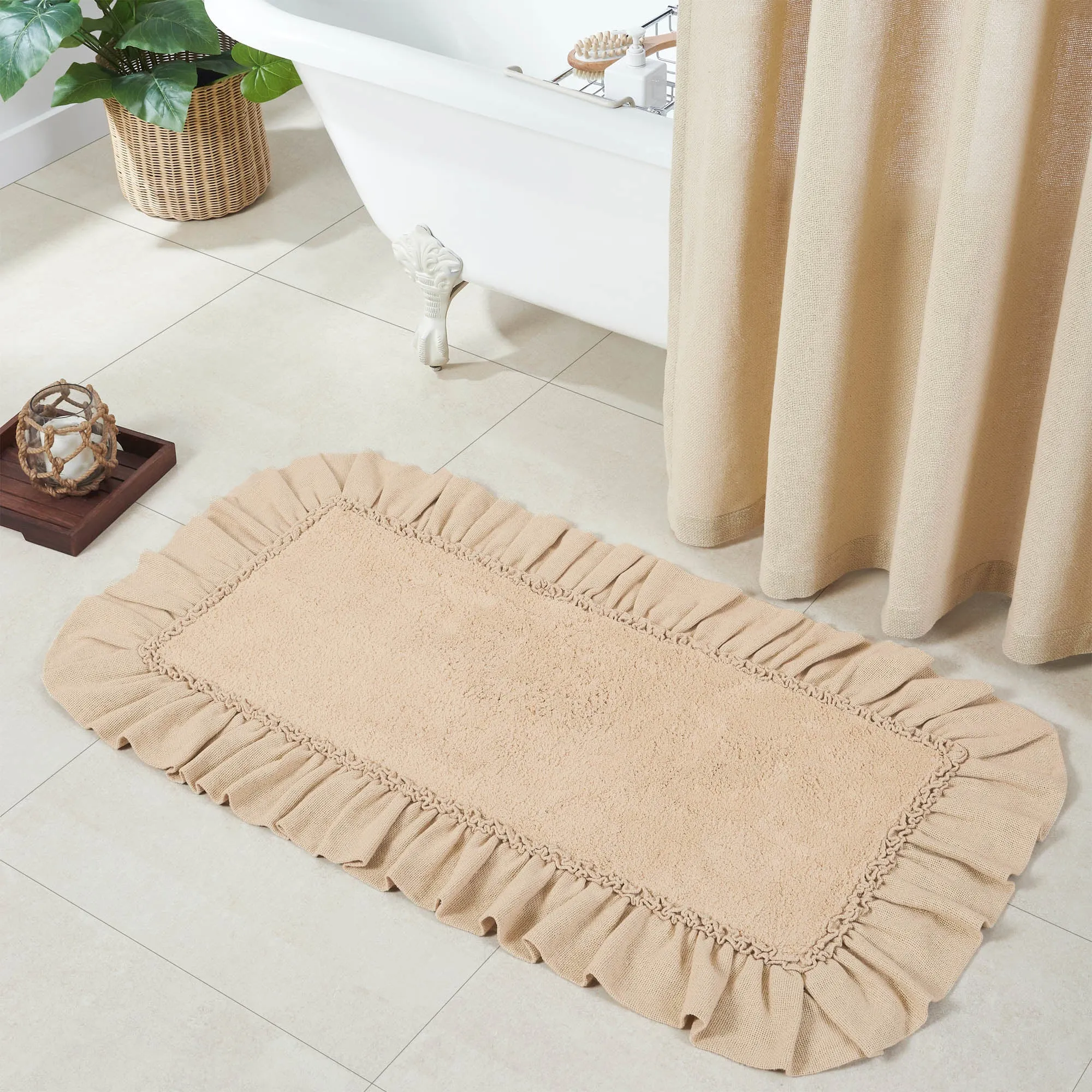 Burlap Bathmat