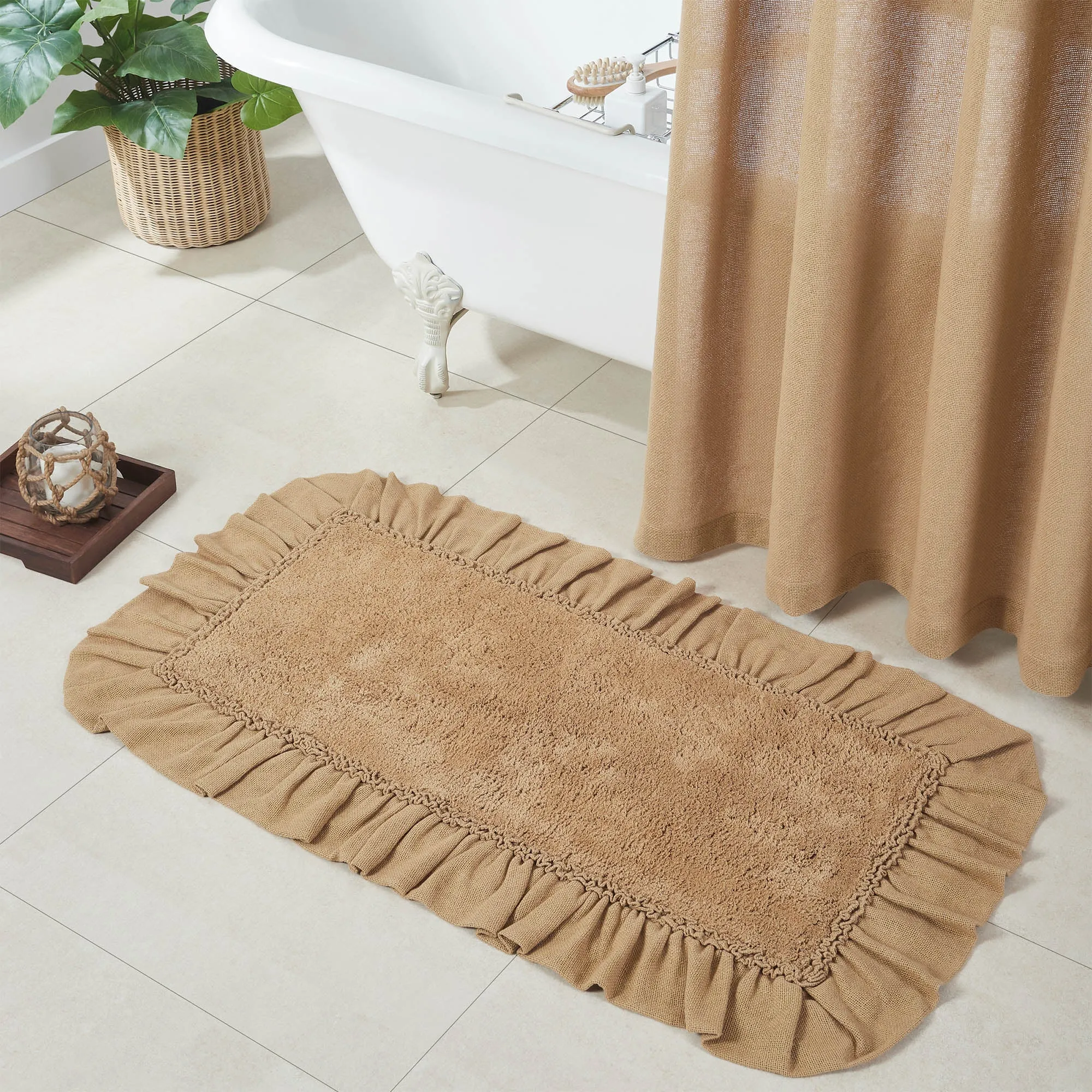 Burlap Bathmat