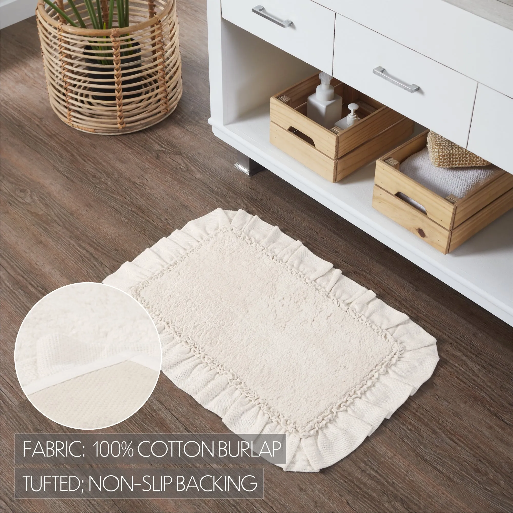 Burlap Bathmat