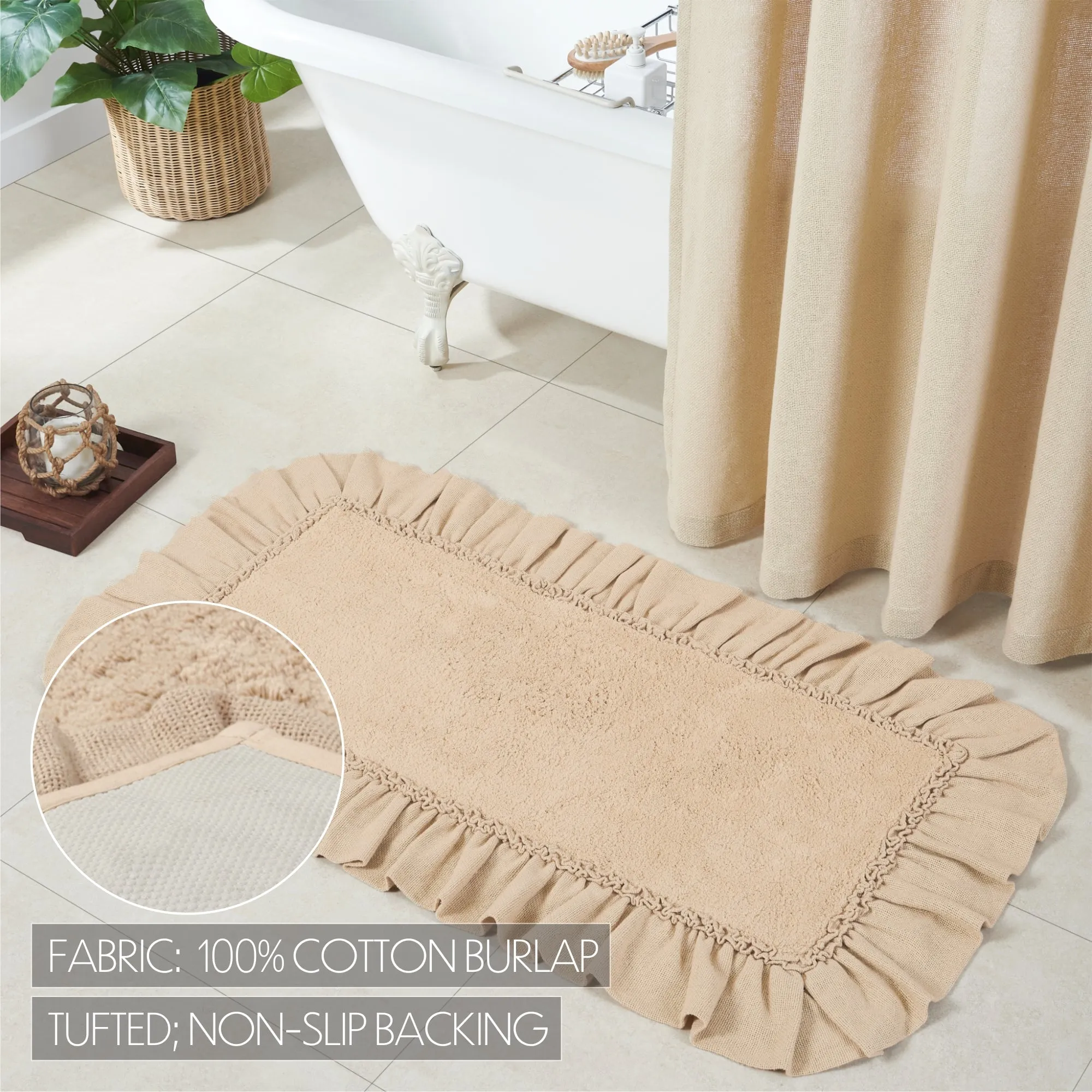 Burlap Bathmat