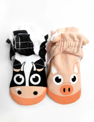 Calf & Piglet Baby Booties