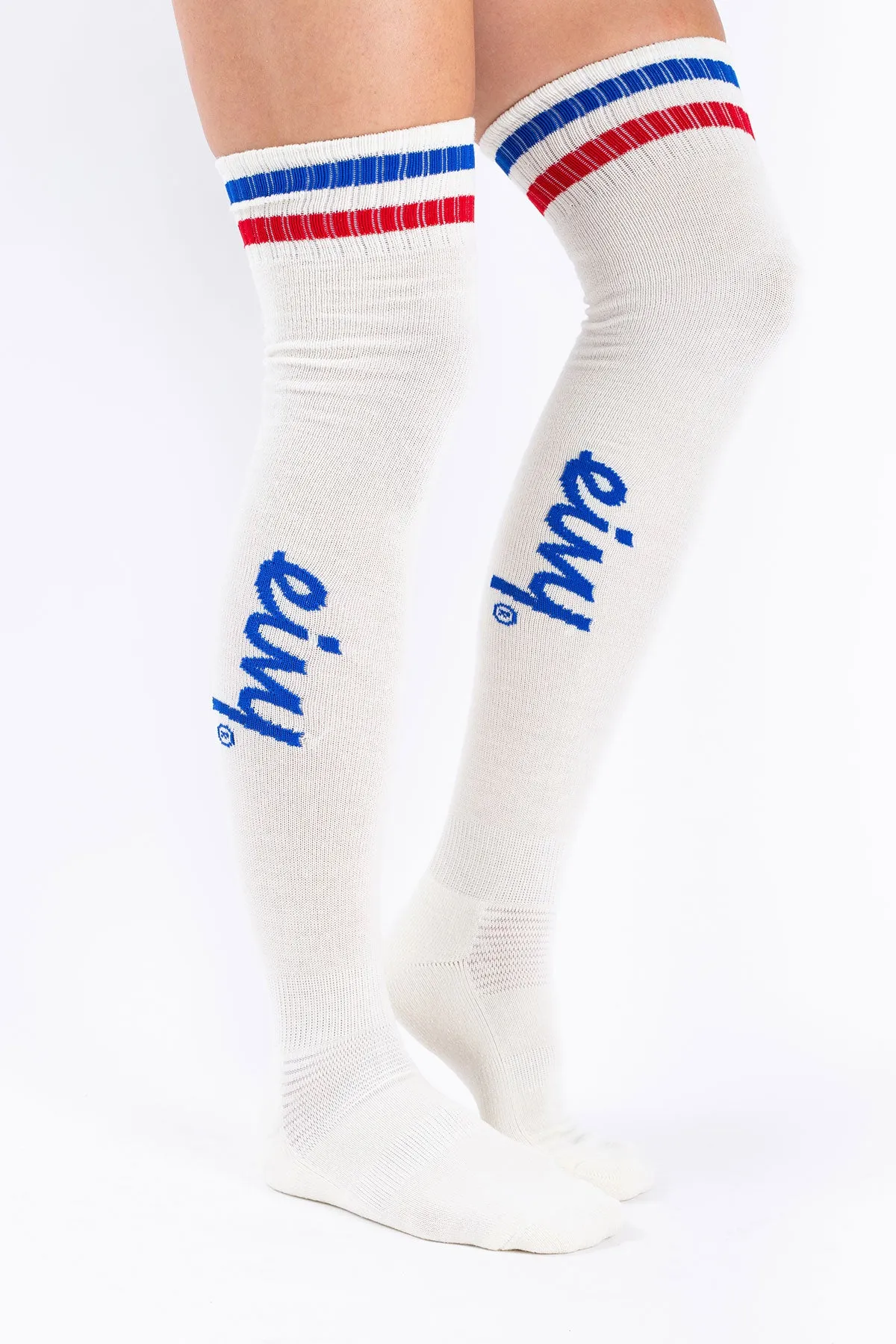 CHEERLEADER OVER KNEE WOOL SOCKS