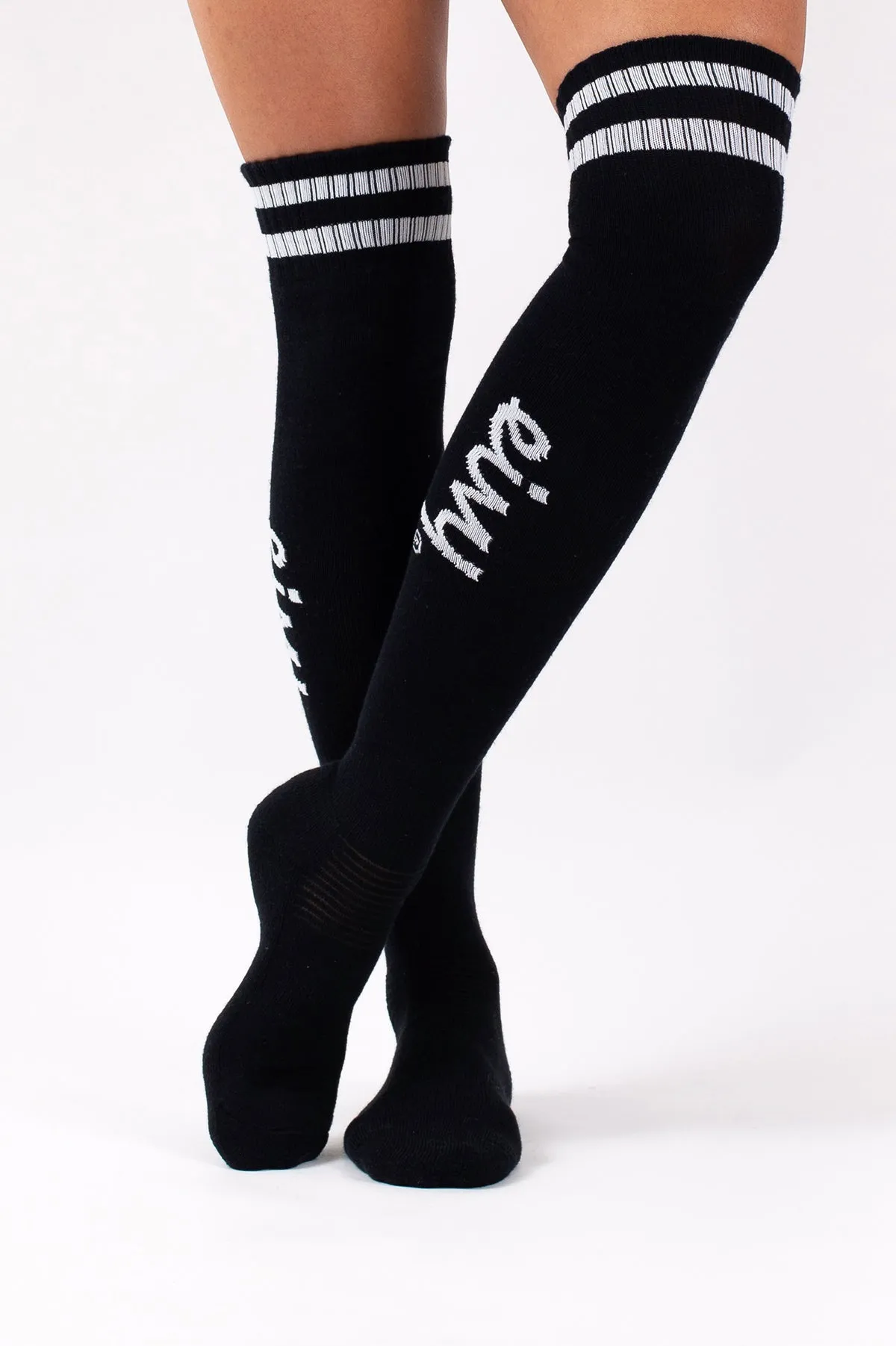 CHEERLEADER OVER KNEE WOOL SOCKS