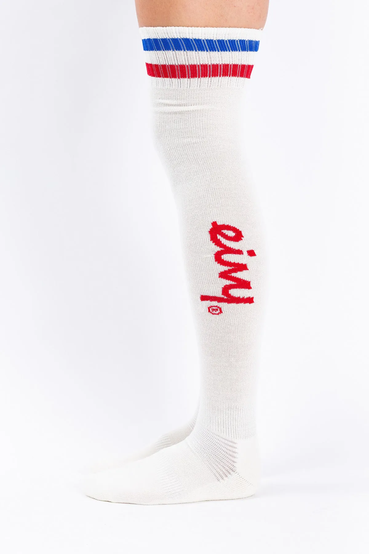 CHEERLEADER OVER KNEE WOOL SOCKS