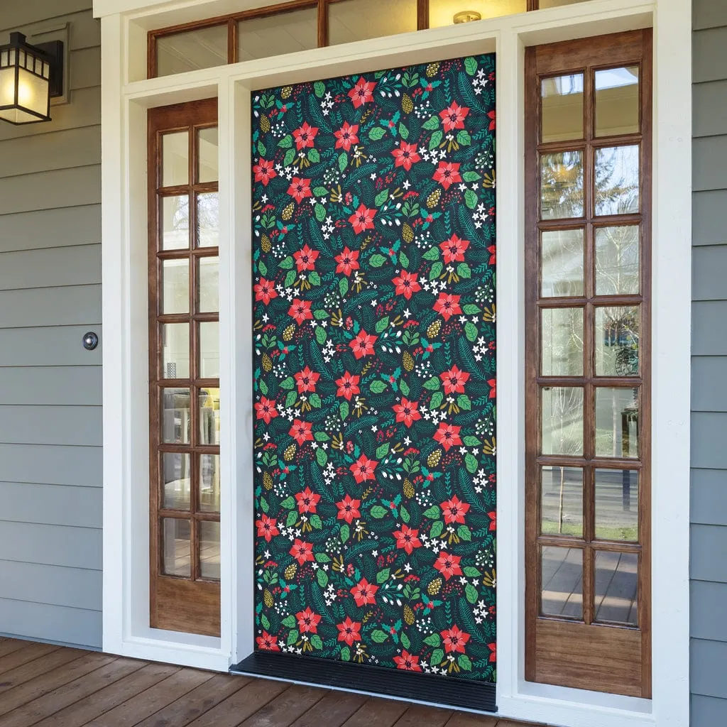 Christmas Floral Decor  Christmas Door Sock