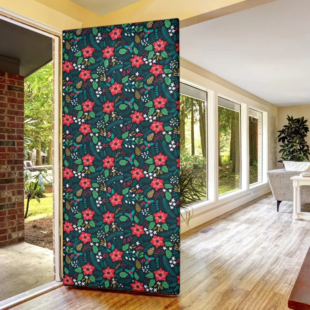 Christmas Floral Decor  Christmas Door Sock