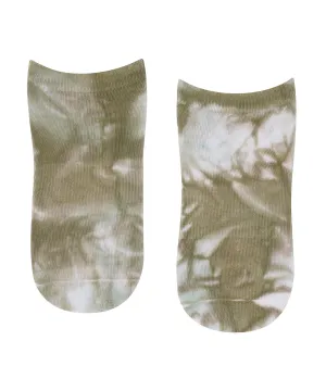 Classic Low Rise Grip Socks - Blue Gum Tie-Dye