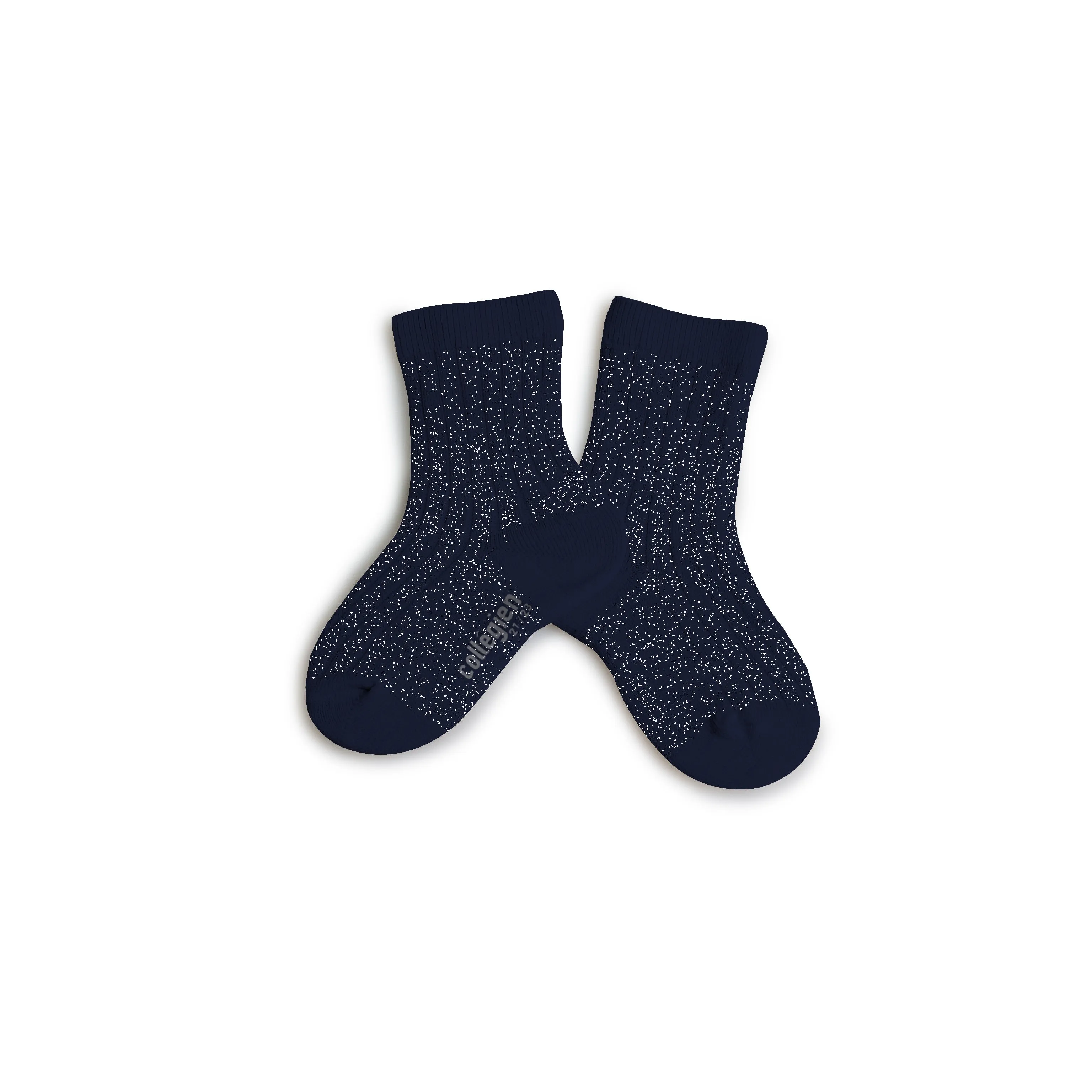 collégien Unies A Cotes Brillantes Nuit Etoilee Socks