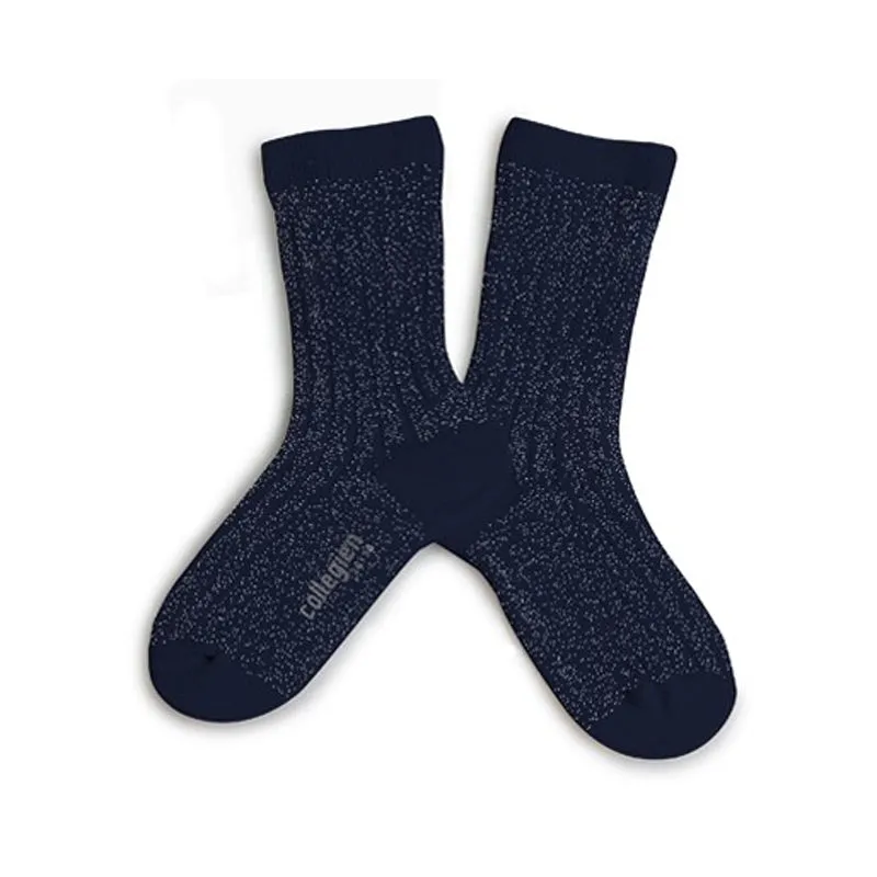 collégien Unies A Cotes Brillantes Nuit Etoilee Socks