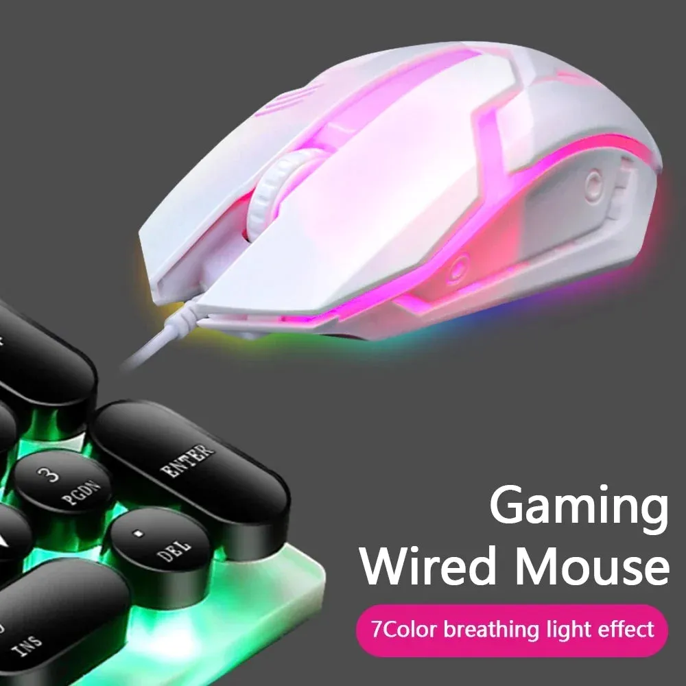 Colorful Backlit Wired Gaming Mouse