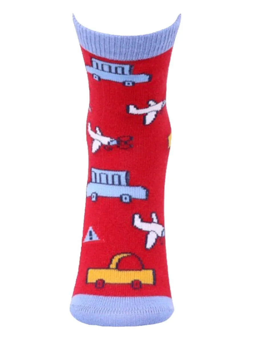 Combo Of 5 Kids Ankle Length Socks:Fly High