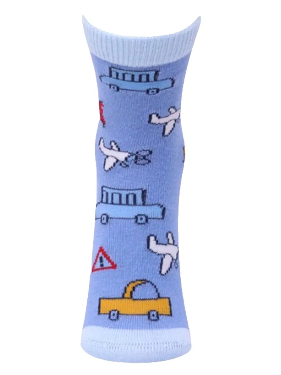 Combo Of 5 Kids Ankle Length Socks:Fly High