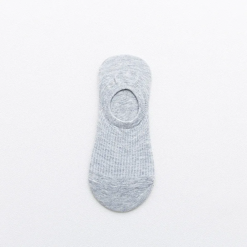 Cotton Spring And Summer Invisible Socks Low Cut Silicone Non-slip