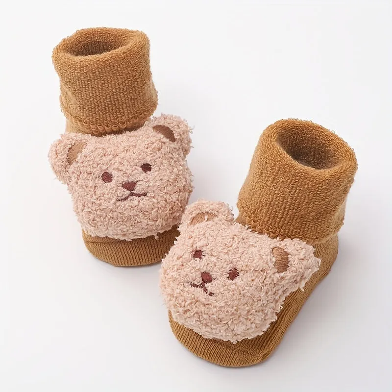 Cozy and Cute Bear NonSlip Socks for Little Feet