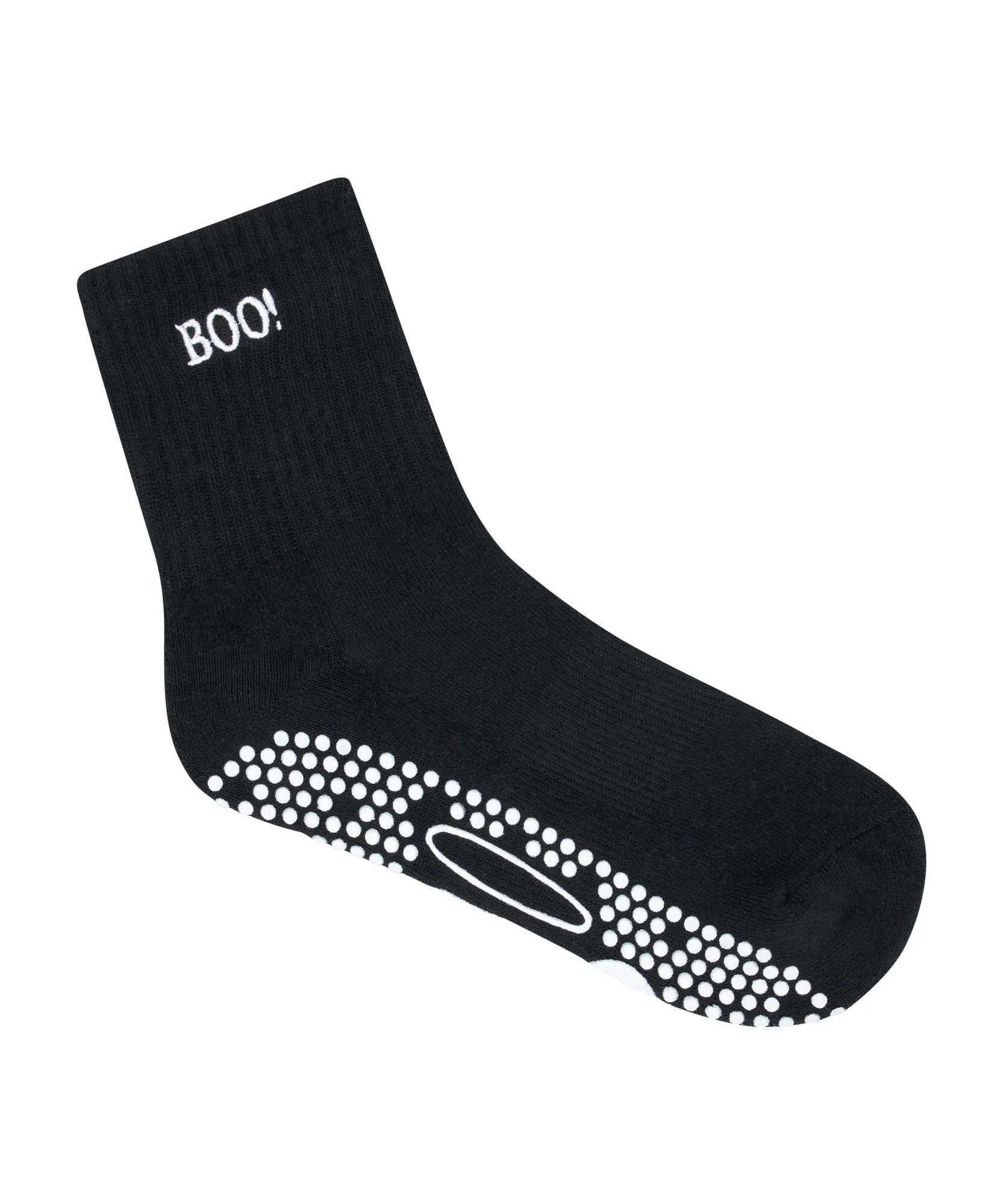 Crew Non Slip Grip Socks - Boo!