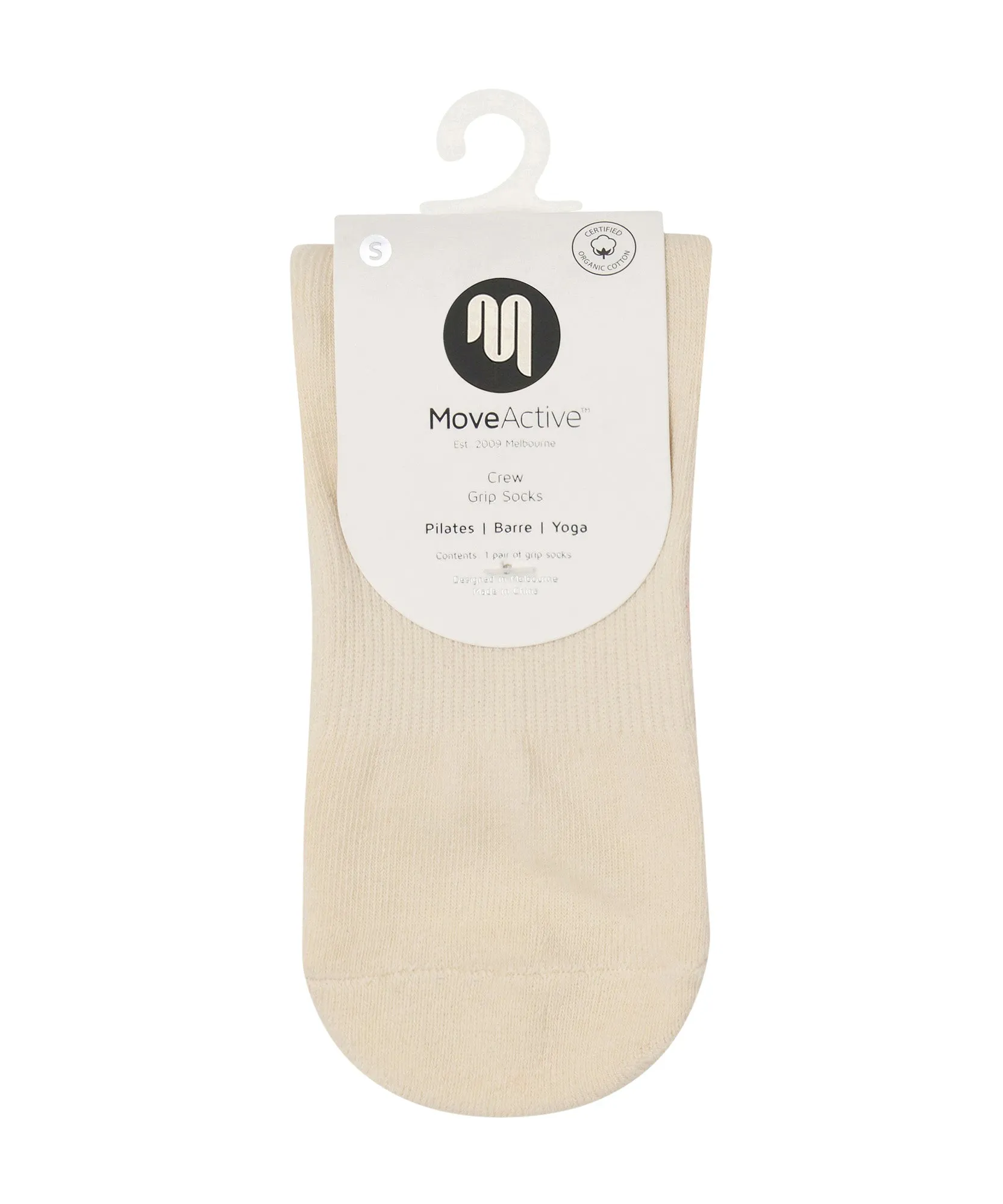 Crew Non Slip Grip Socks - Signature Vanilla