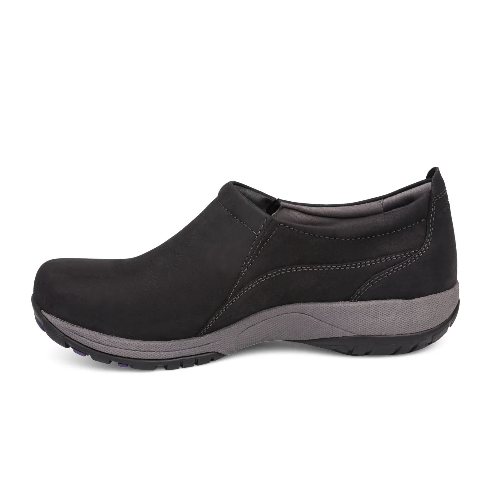 Dansko Patti Waterproof Slip On (Women) - Black Milled Nubuck