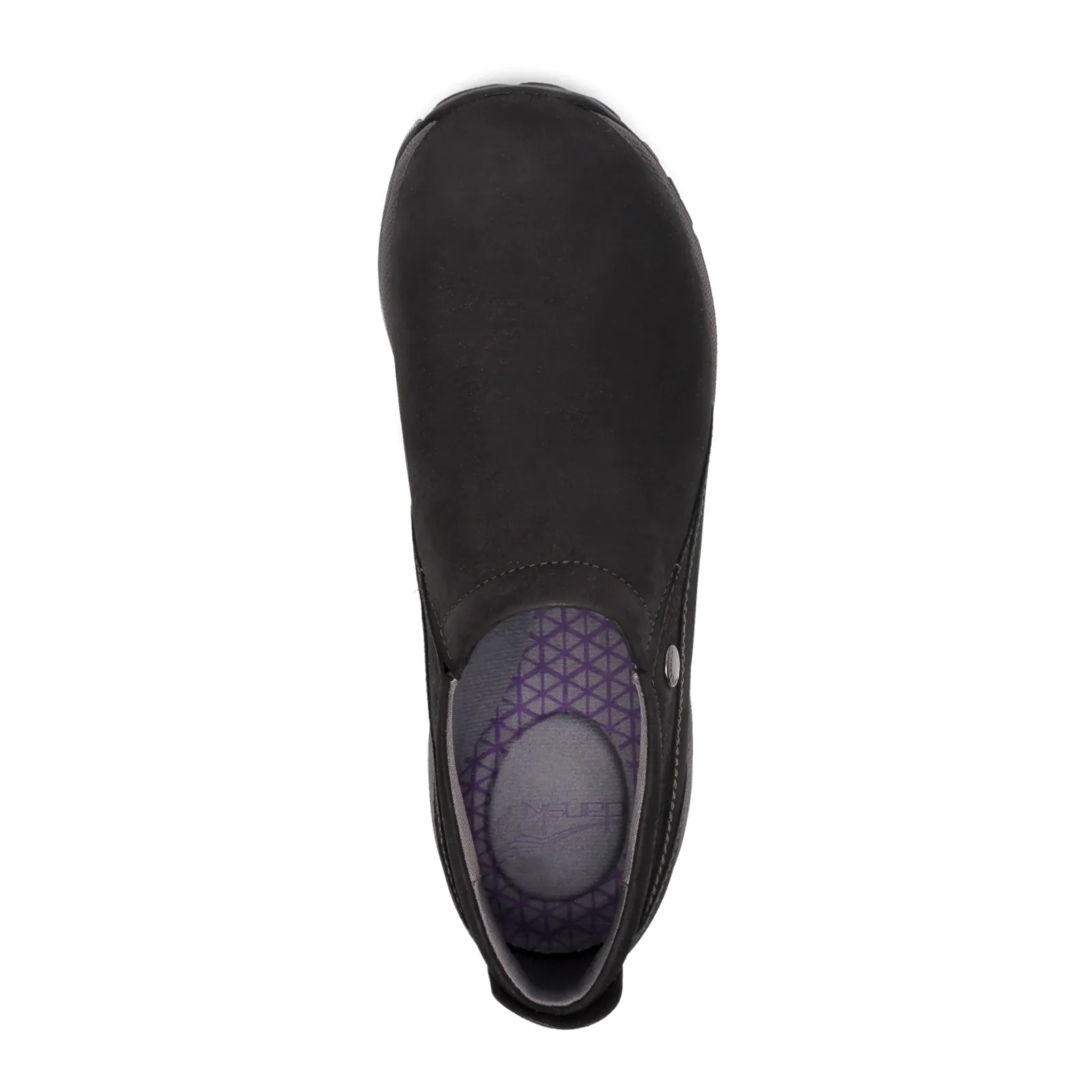 Dansko Patti Waterproof Slip On (Women) - Black Milled Nubuck