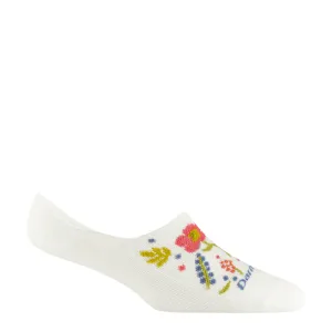 Darn Tough Women's Garden Party No Show Hidden Lightweight Lifestyle Sock in White