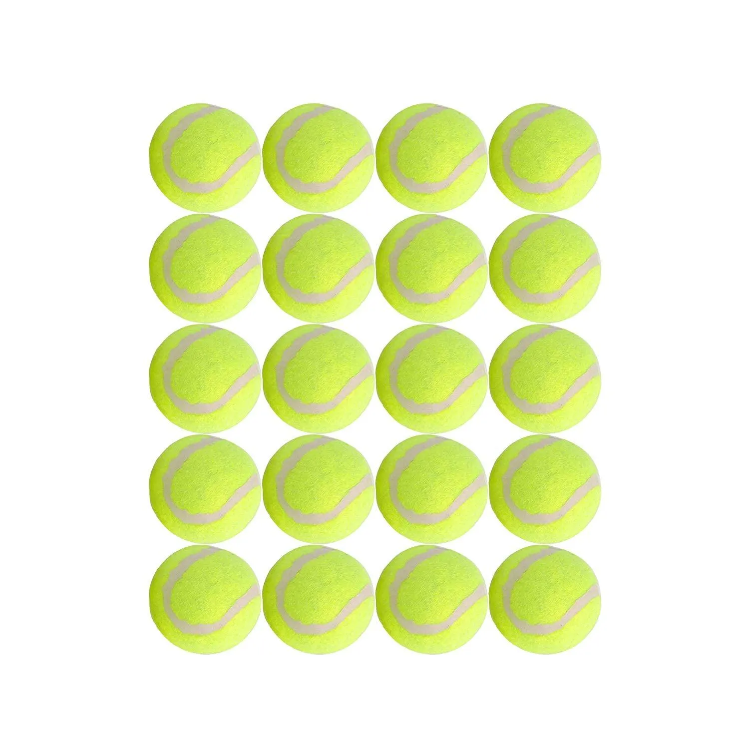 Dog Tennis Balls 20 Pack Pet Tennis Ball for Small Dogs Premium Fetch Toy Non-Toxic Non-Abrasive Material