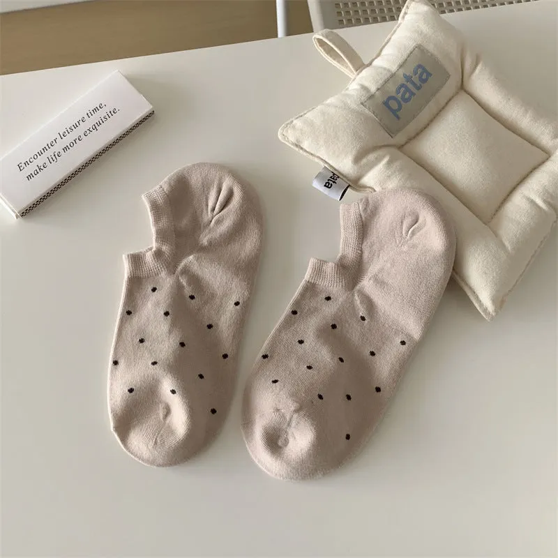 Dot Women's Low-cut Liners Socks Invisible